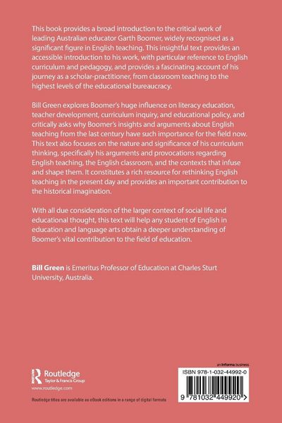 Produktbild: Garth Boomer, English Teaching and Curriculum Leadership