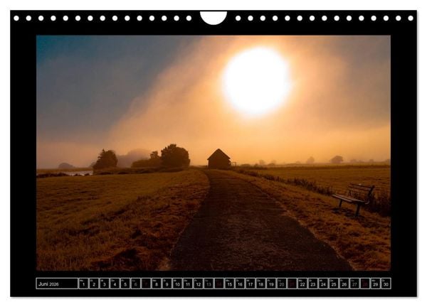 Produktbild: Lichtlandschaft Worpswede (Wandkalender 2026 DIN A4 quer), CALVENDO Monatskalender