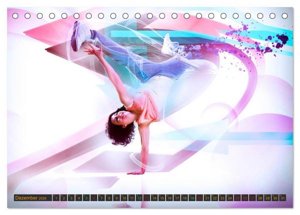 Produktbild: HipHopDance (Tischkalender 2026 DIN A5 quer), CALVENDO Monatskalender