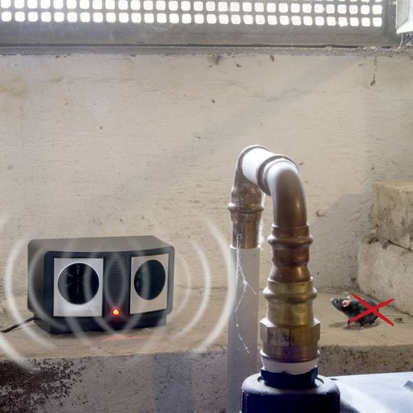 Produktbild: Gardigo Sch&auml;dlingsvertreiber Funktionsart Abschreckung, Ultraschall Wirkungsbereich 250 m&sup2; 1 St.