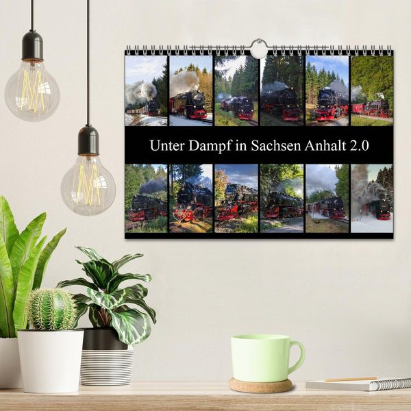 Produktbild: Unter Dampf in Sachsen Anhalt 2.0 (Wandkalender 2026 DIN A4 quer), CALVENDO Monatskalender