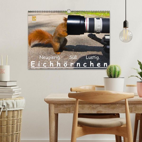 Produktbild: Eichh&ouml;rnchen (Wandkalender 2026 DIN A3 quer), CALVENDO Monatskalender