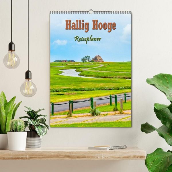 Produktbild: Hallig Hooge - Reiseplaner (Wandkalender 2026 DIN A2 hoch), CALVENDO Monatskalender