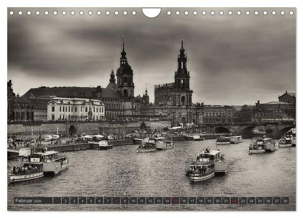 Produktbild: Schaufelraddampfer der S&auml;chsischen Dampfschiffahrt (Wandkalender 2026 DIN A4 quer), CALVENDO Monatskalender