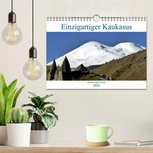 Produktbild: Einzigartiger Kaukasus (Wandkalender 2026 DIN A4 quer), CALVENDO Monatskalender