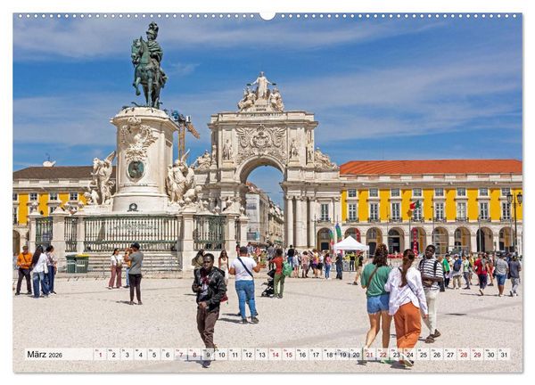 Produktbild: Portugal - Porto, Coimbra, Lissabon (hochwertiger Premium Wandkalender 2026 DIN A2 quer), Kunstdruck in Hochglanz