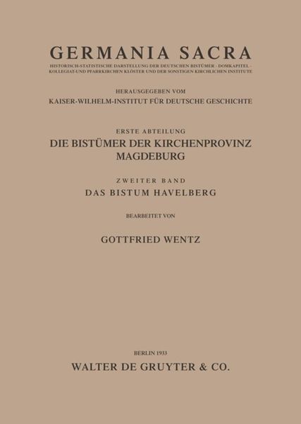 Produktbild: Das Bistum Havelberg