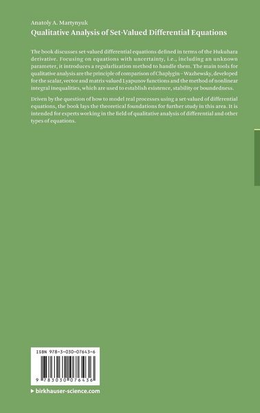 Produktbild: Qualitative Analysis of Set-Valued Differential Equations
