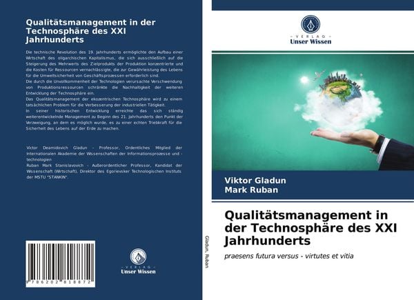 Produktbild: Qualit&auml;tsmanagement in der Technosph&auml;re des XXI Jahrhunderts