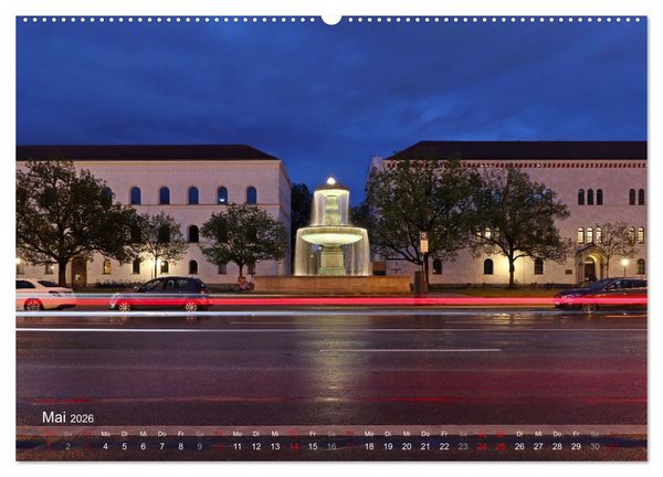 Produktbild: Impressionen aus M&uuml;nchen (hochwertiger Premium Wandkalender 2026 DIN A2 quer), Kunstdruck in Hochglanz