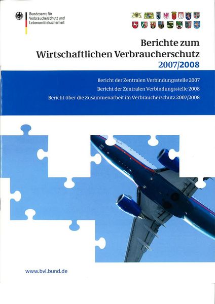 Produktbild: Berichte zum Wirtschaftlichen Verbraucherschutz 2007 und 2008