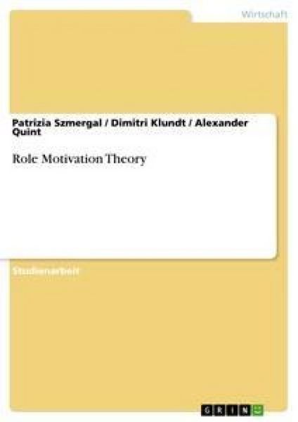 Produktbild: Role Motivation Theory