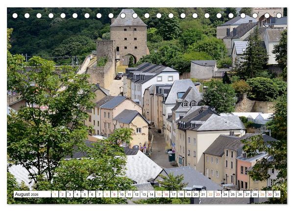 Produktbild: Luxemburg Stadt eine Oase zum Wohlf&uuml;hlen (Tischkalender 2026 DIN A5 quer), CALVENDO Monatskalender