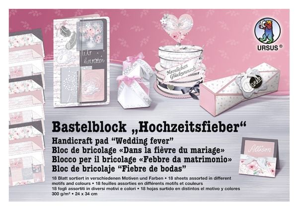 Produktbild: URSUS Bastelblock "Hochzeitsfieber"