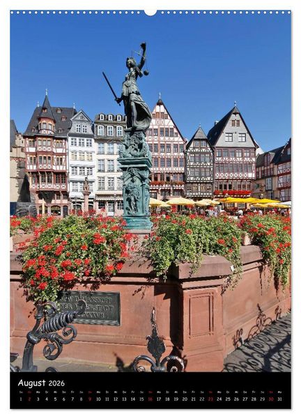 Produktbild: Frankfurt Highlights (hochwertiger Premium Wandkalender 2026 DIN A2 hoch), Kunstdruck in Hochglanz
