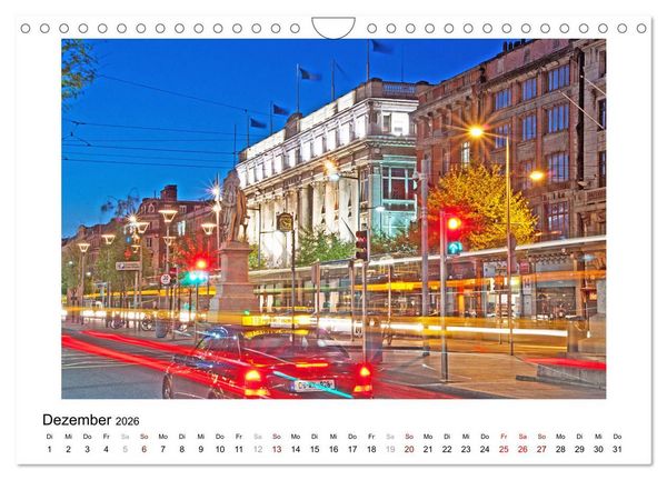 Produktbild: Dublin bunt, lebendig, spannend (Wandkalender 2026 DIN A4 quer), CALVENDO Monatskalender