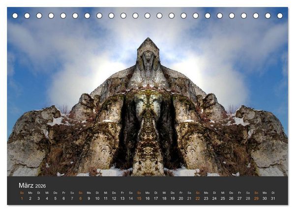 Produktbild: Spiegelwelten - Im Reich der Naturwesen (Tischkalender 2026 DIN A5 quer), CALVENDO Monatskalender