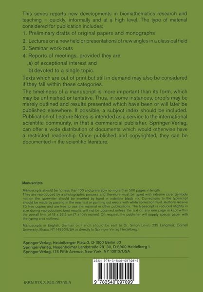 Produktbild: Mathematical Models in Cell Biology and Cancer Chemotherapy