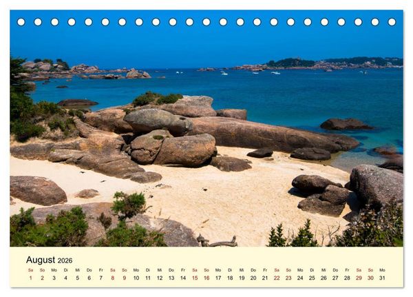 Produktbild: Einzigartige C&ocirc;te Granit Rose (Tischkalender 2026 DIN A5 quer), CALVENDO Monatskalender