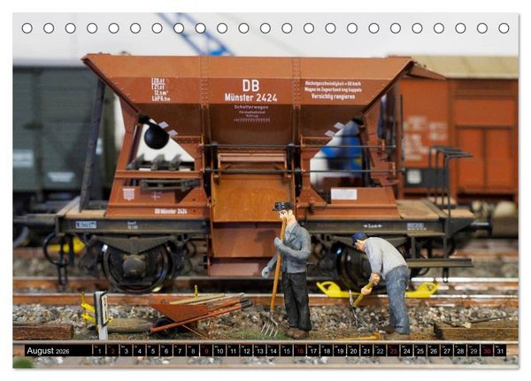 Produktbild: Kleine Bahnwelt in Spur 1 (Tischkalender 2026 DIN A5 quer), CALVENDO Monatskalender