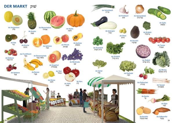 Produktbild: Bildw&ouml;rterbuch f&uuml;r Kinder und Eltern Hebr&auml;isch-Deutsch