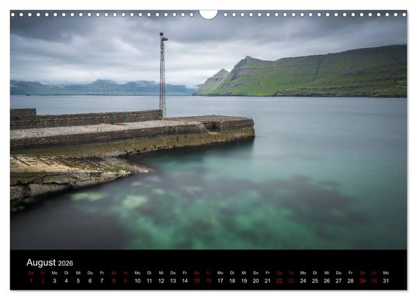 Produktbild: F&auml;r&ouml;er - Naturwunder im Nordatlantik (Wandkalender 2026 DIN A3 quer), CALVENDO Monatskalender