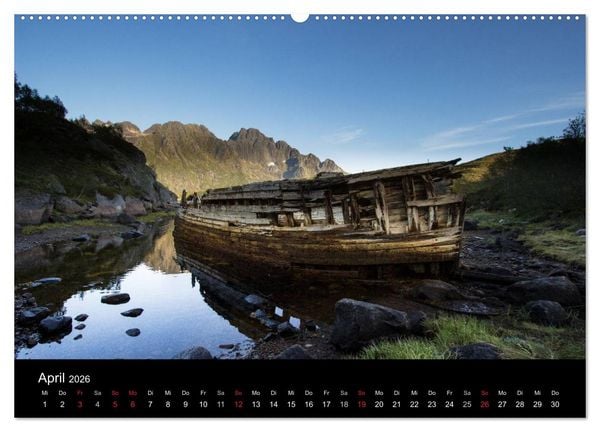 Produktbild: Lofoten - Norwegens magische Inseln (hochwertiger Premium Wandkalender 2026 DIN A2 quer), Kunstdruck in Hochglanz