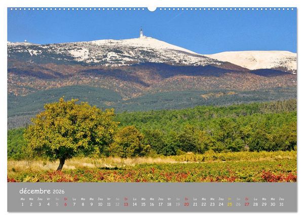 Produktbild: Grands sites de Provence (Calendrier mural 2026 DIN A2 vertical) calendrier de bureau