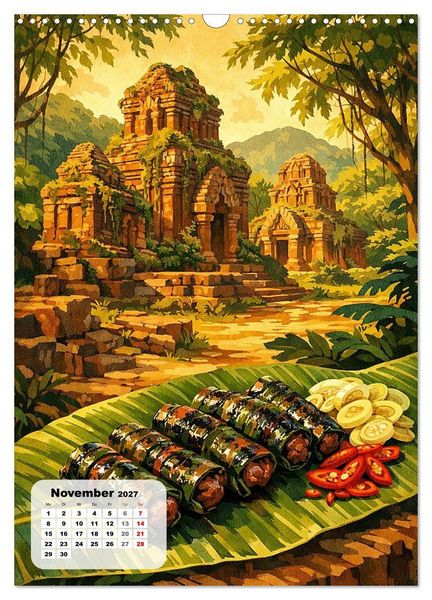 Produktbild: Vietnam - Eine Schlemmerreise durchs Land des aufsteigenden Drachen (Wandkalender 2027 DIN A3 hoch), CALVENDO Monatskalender