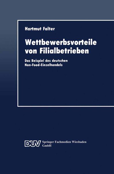 Produktbild: Wettbewerbsvorteile von Filialbetrieben