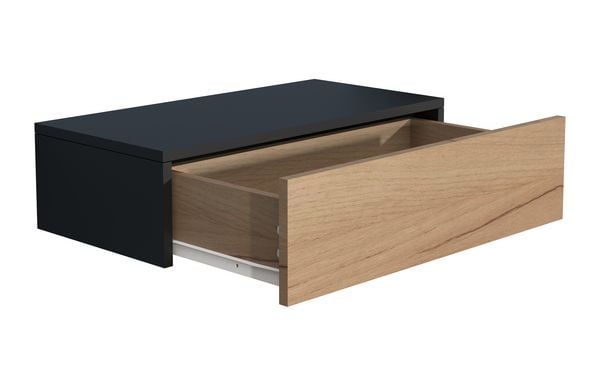 Produktbild: Holz Wandschublade Wand H&auml;nge Nachttisch Usal M60