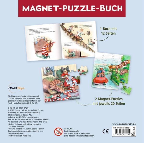 Produktbild: Magnet-Puzzlebuch: Dinosaurier in Omas Garten