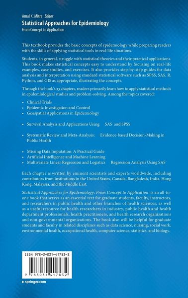Produktbild: Statistical Approaches for Epidemiology