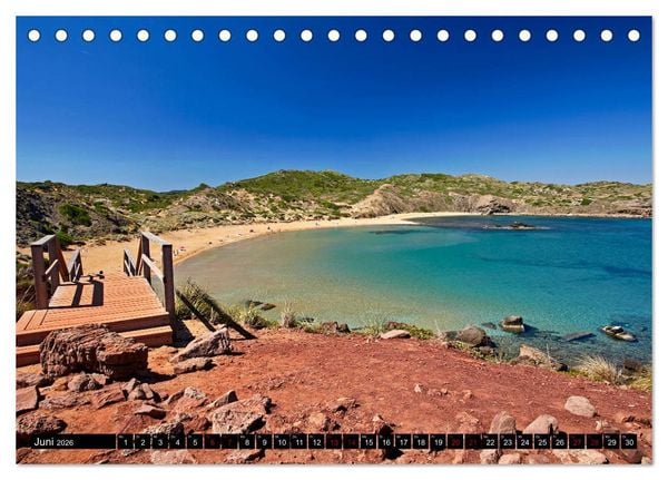 Produktbild: MENORCA - Die sanfte Perle (Tischkalender 2026 DIN A5 quer), CALVENDO Monatskalender