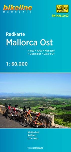 Produktbild: Bikeline Radkarte Mallorca Ost