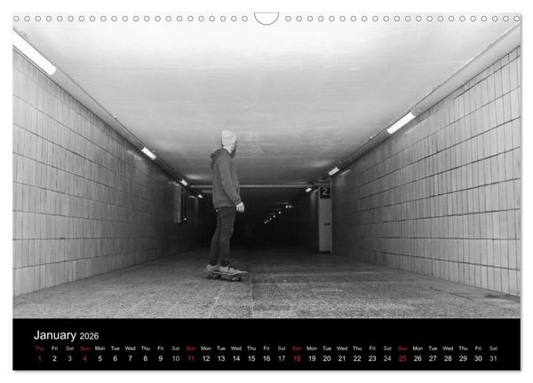 Produktbild: Skateboard - Street only (Wall Calendar 2026 DIN A3 landscape), CALVENDO 12 Month Wall Calendar