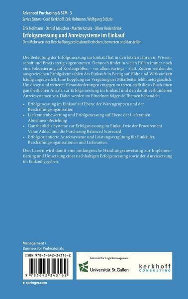 Produktbild: Erfolgsmessung und Anreizsysteme im Einkauf