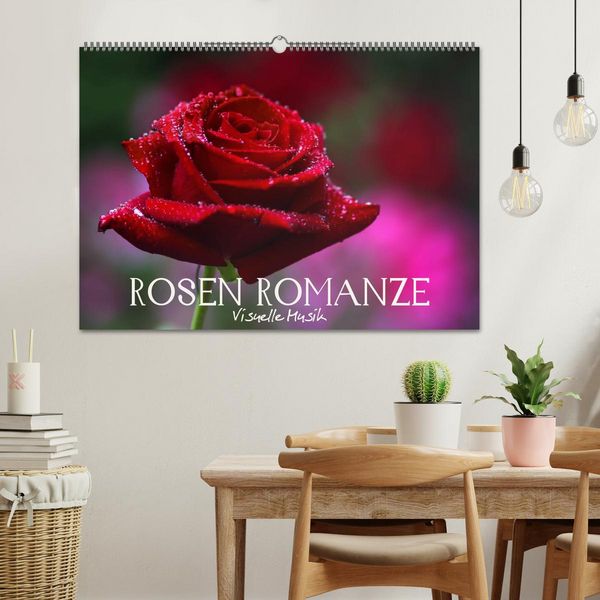Produktbild: Rosen Romanze - Visuelle Musik (Wandkalender 2026 DIN A2 quer), CALVENDO Monatskalender