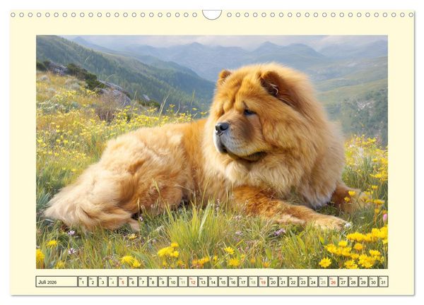 Produktbild: Chow Chow Momente. Fellpoesie aus dem Reich der Mitte (Wandkalender 2026 DIN A3 quer), CALVENDO Monatskalender