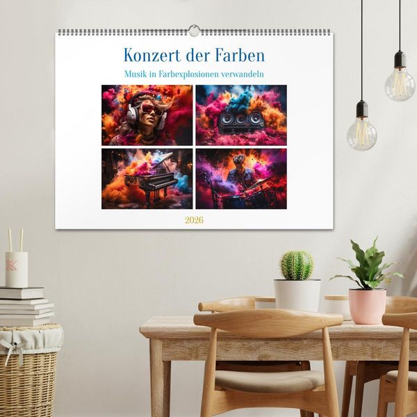 Produktbild: Konzert der Farben (Wandkalender 2026 DIN A2 quer), CALVENDO Monatskalender