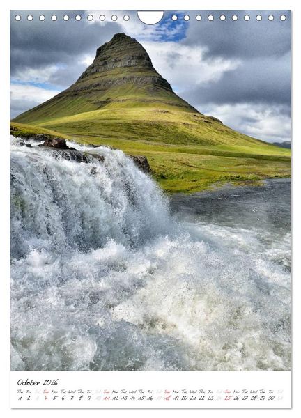 Produktbild: Iceland Calendar 2026 - Discover unique nature - UK Version (Wall Calendar 2026 DIN A4 portrait), CALVENDO 12 Month Wall Calendar