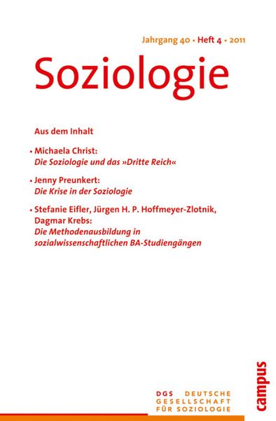 Produktbild: Soziologie 4.2011