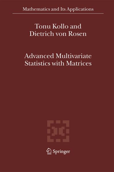 Produktbild: Advanced Multivariate Statistics with Matrices