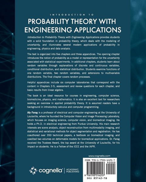 Produktbild: Introduction to Probability Theory With Engineering Applications