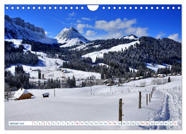 Produktbild: Schweizer Bergblicke (Wandkalender 2026 DIN A4 quer), CALVENDO Monatskalender