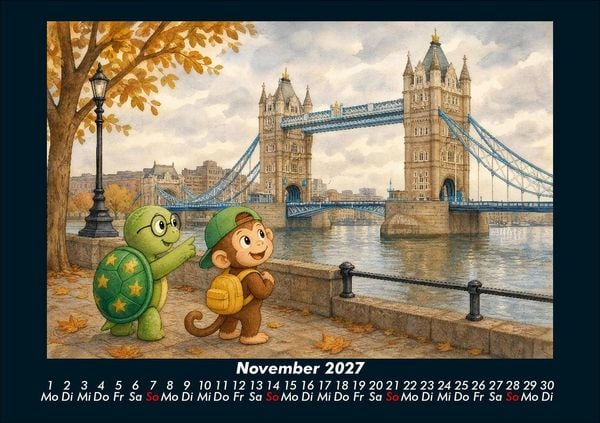 Produktbild: Taz & Milo entdecken ber&uuml;hmte Bauwerke 2027 Fotokalender DIN A5
