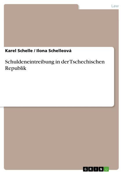 Produktbild: Schuldeneintreibung in der Tschechischen Republik