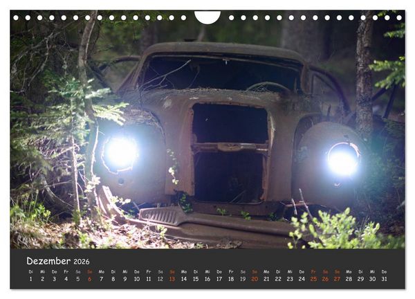 Produktbild: BILKYRKOG&Aring;RDEN Der Autofriedhof im Kyrk&ouml; Mosse (Wandkalender 2026 DIN A4 quer), CALVENDO Monatskalender