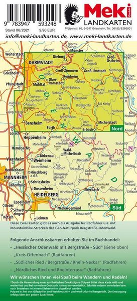 Produktbild: Wandern, Hessischer Odenwald Nord mit Bergstra&szlig;e