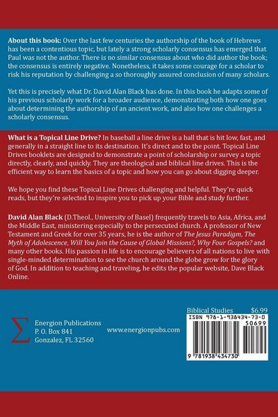 Produktbild: The Authorship of Hebrews